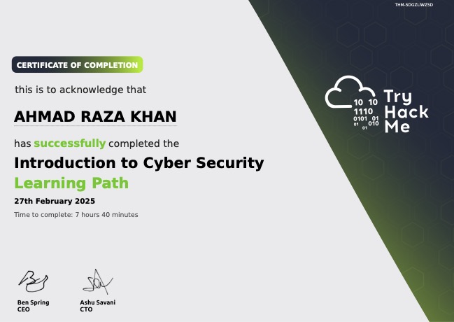 Introduction to Cyber Security